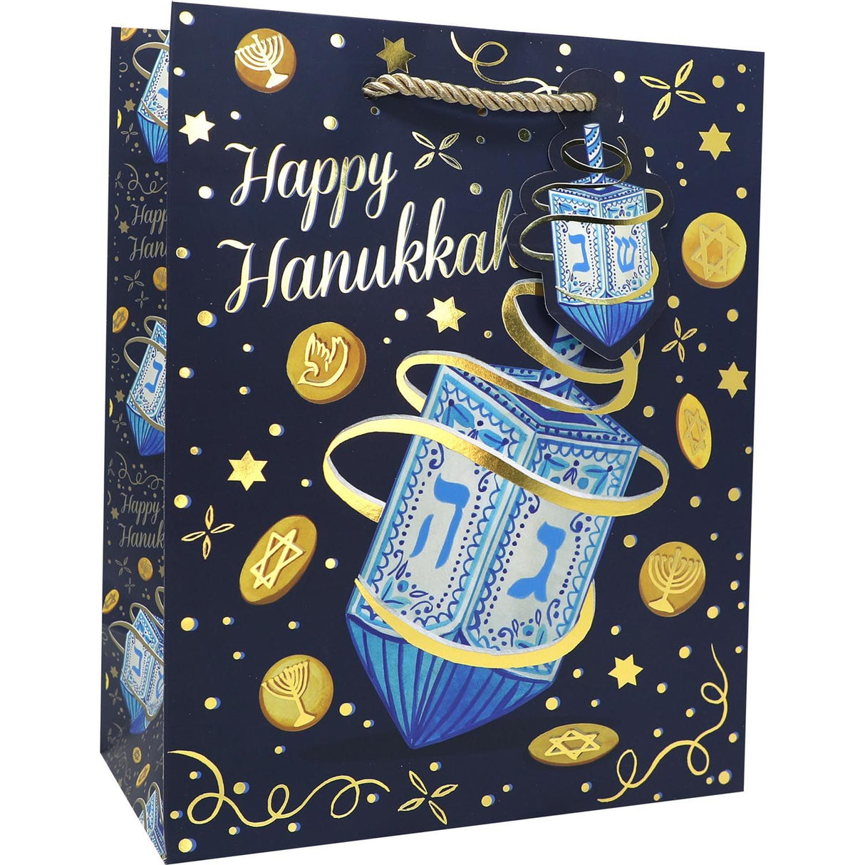 Hanukkah Dreidel - Gift Bag - 8 x 4 x 10"