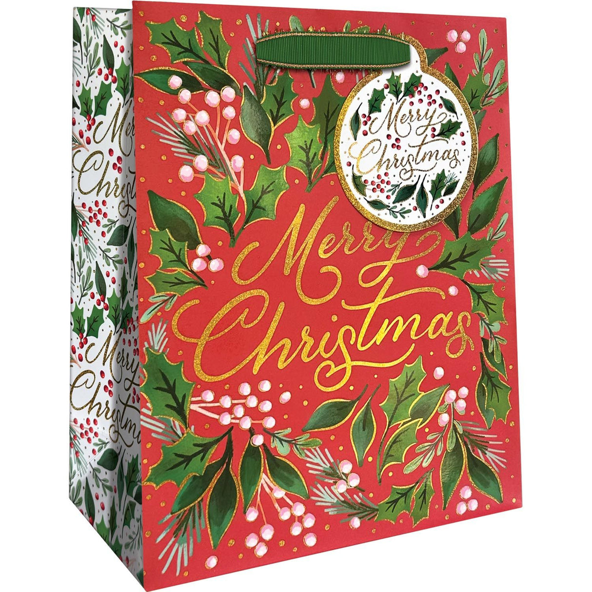Merry Christmas - Gift Bag - 8 x 4 x 10"