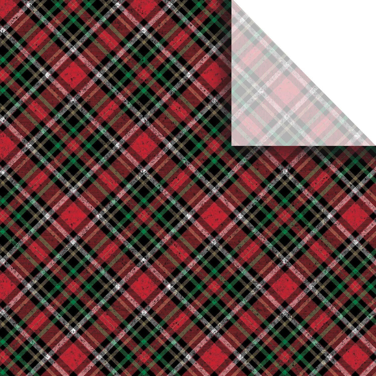 Red Gold Plaid - Gift Tissue - 20 x 30"