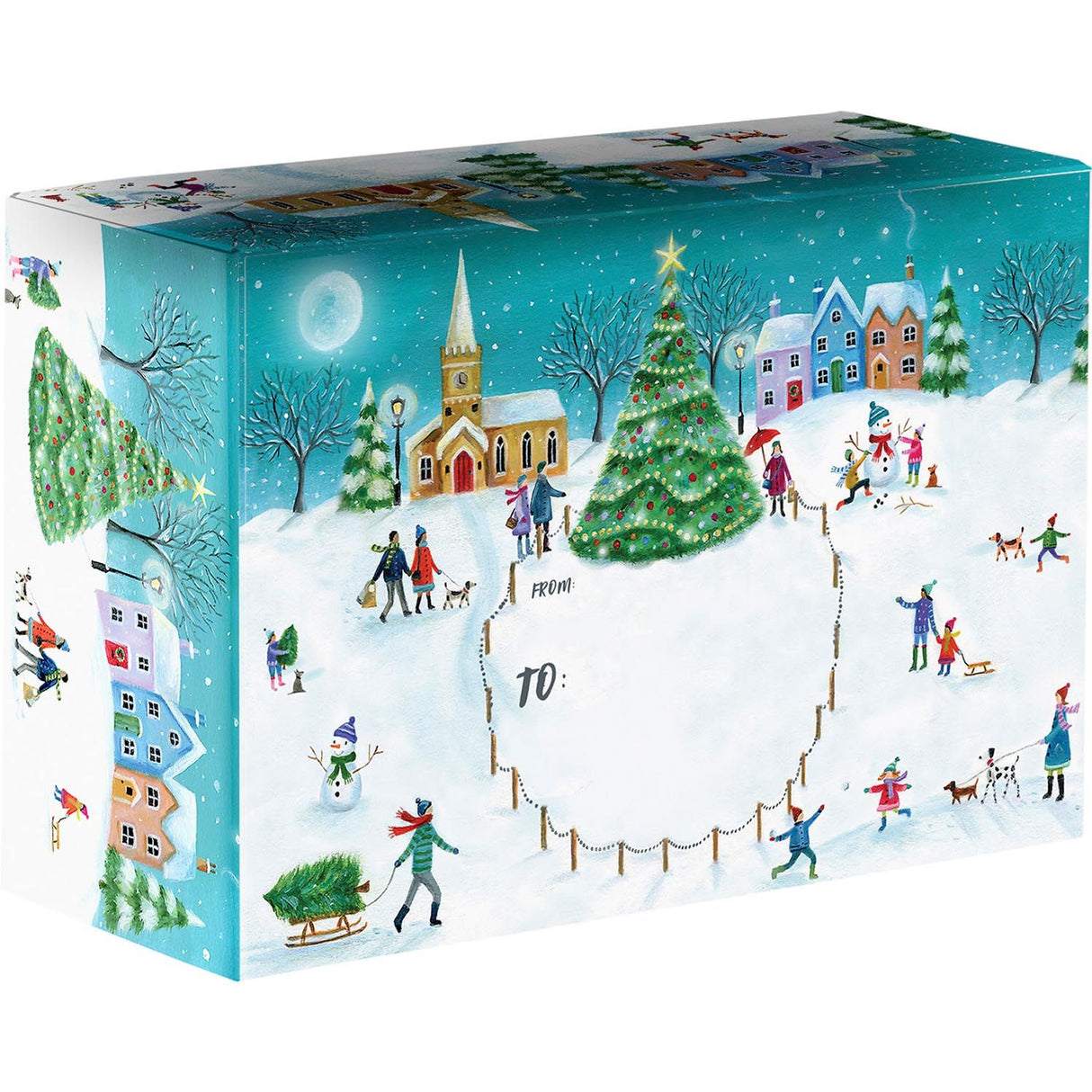 Christmas Village - Theme Mailing Box - 9-1/2 x 4 x 6-1/2"