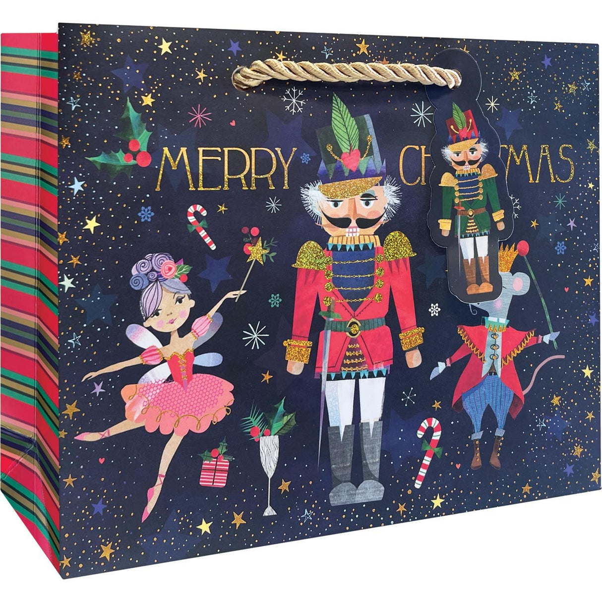 Nutcracker Ballet - Gift Bag - 7-1/2 x 3 x 6"