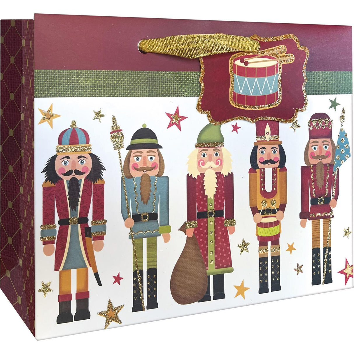 Traditional Nutcracker - Gift Bag - 7-1/2 x 3 x 6"