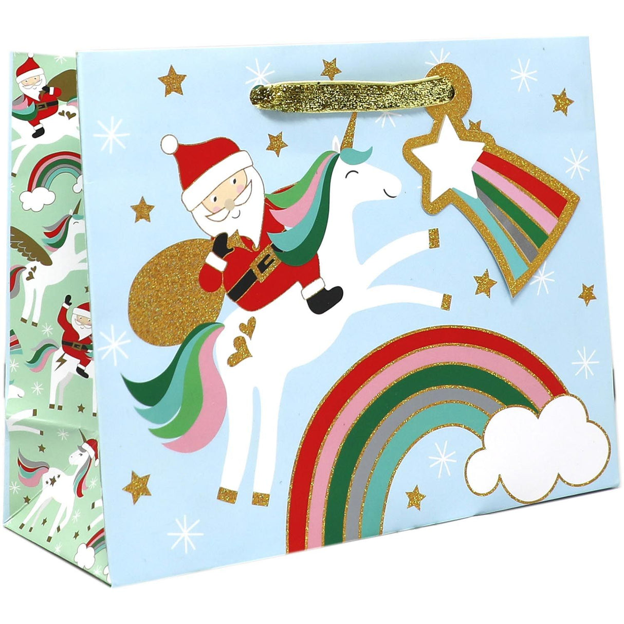 Merry Unicorns - Gift Bag - 7-1/2 x 3 x 6"