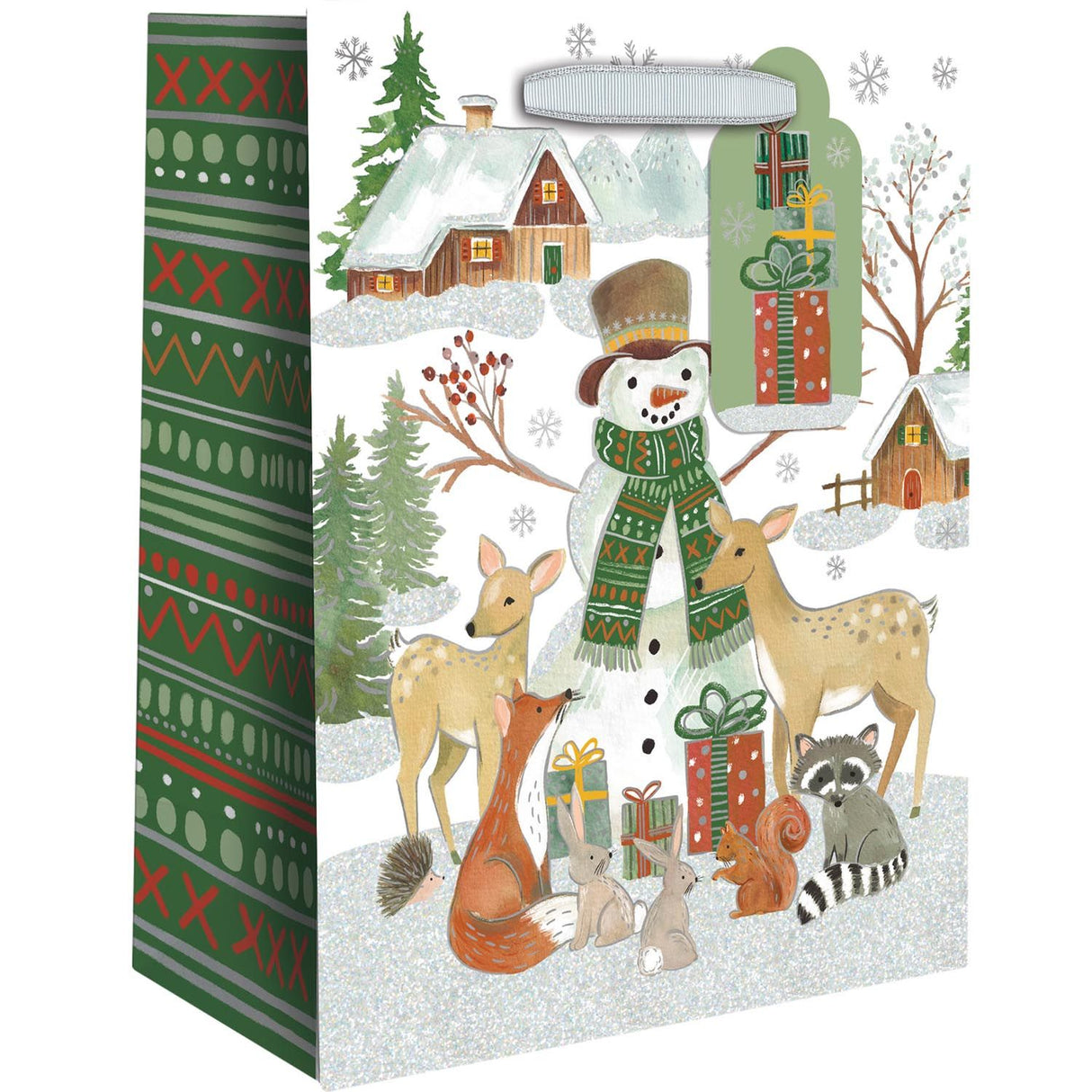 Holiday Woodland - Gift Bag - 6 x 3 x 7-1/2"