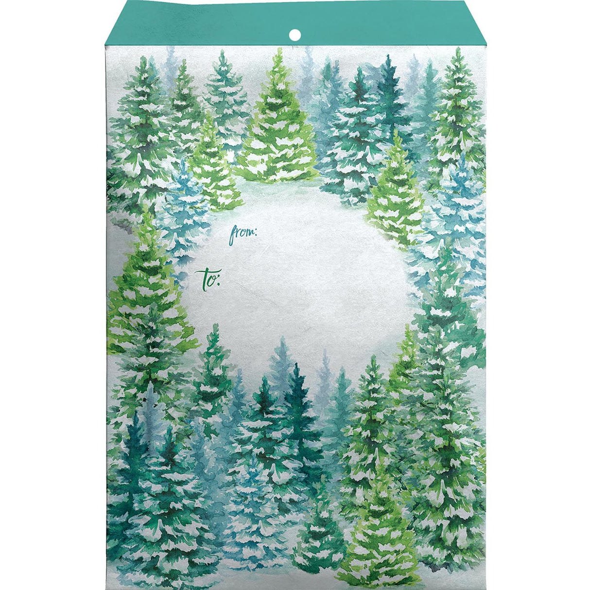 Snowy Trees - Theme Mailing Envelope - 6 x 1/2 x 9-1/2"