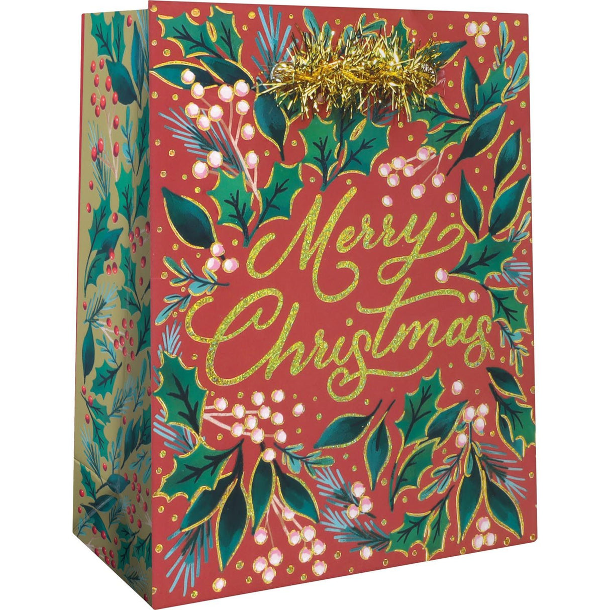 Merry Christmas - Gift Bag - 4 x 2 x 5"