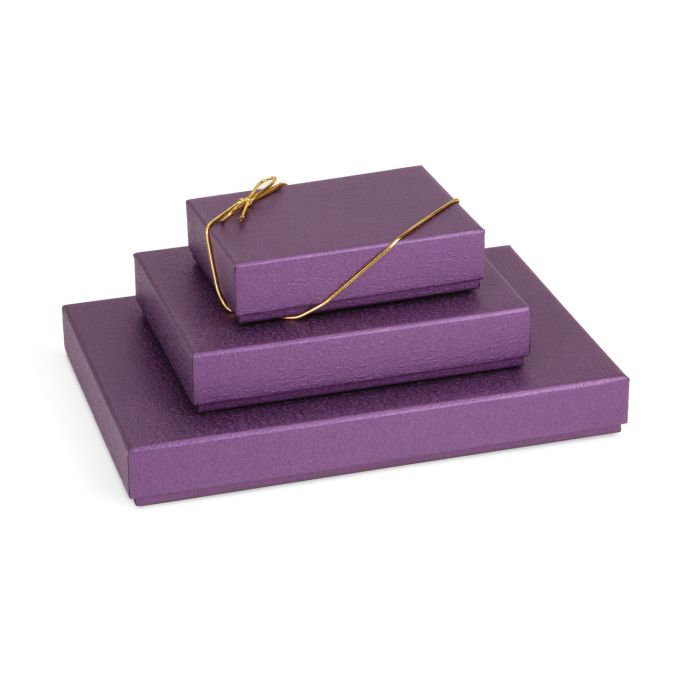 Textured Purple Rigid Candy Boxes