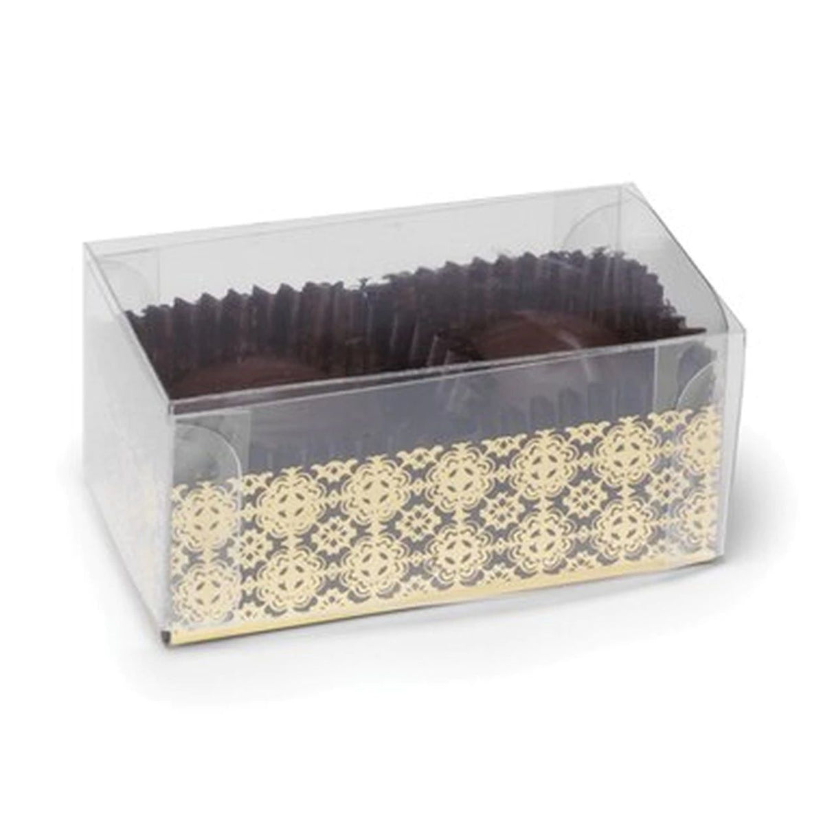 Clear - Geneva Candy Box - (2 Pc.) 2-1/2 x 1-3/8 x 1-1/8"