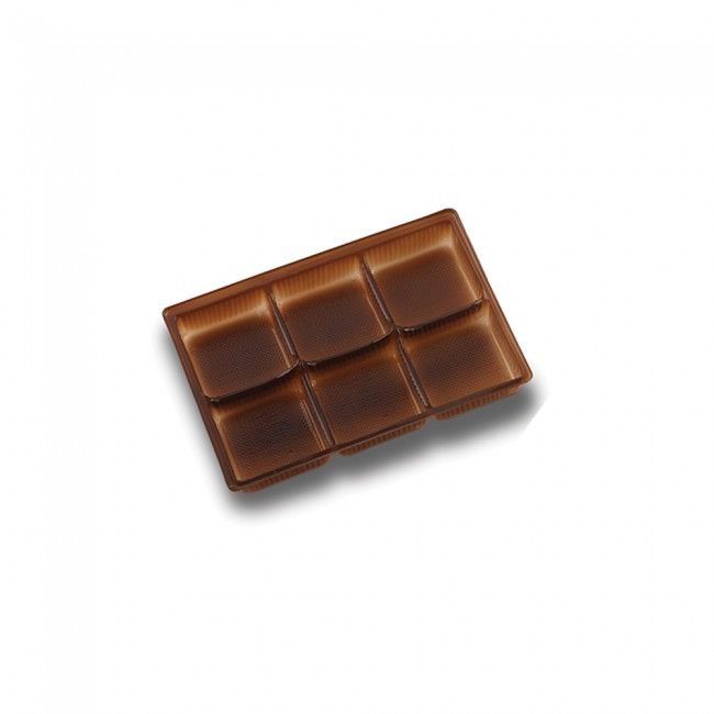 Brown - Candy Tray - (6 Pc.) 4-1/2 x 3 x 5/8"
