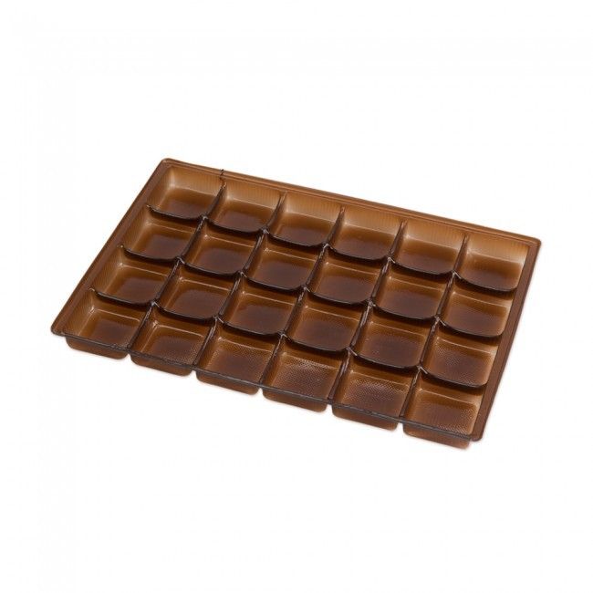Brown - Candy Tray - (24 Pc.) 9-1/4 x 6-1/8 x 5/8"