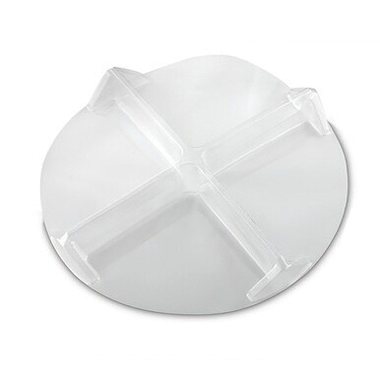Clear - 4-Way Divider - 8-3/4 (Dia) x 1-1/16" (H)