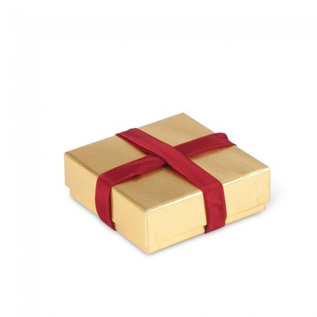 Gold - Square Set Up Candy Box - (4 Pc.) 3-1/4 x 3-1/4 x 1-3/16"