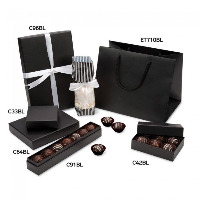 Matte Black - Set Up Candy Box - (6 Pc.) 4-3/4 x 3-1/4 x 1-3/16"