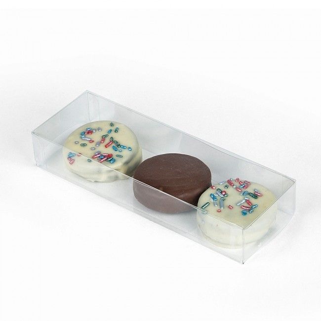 Clear - Oreo / Macaron Box - (3 Pc.) 6-1/4 x 2-1/8 x 1"
