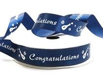 Congratulations - Greeting Ribbon - 5/8" x 25 Yards