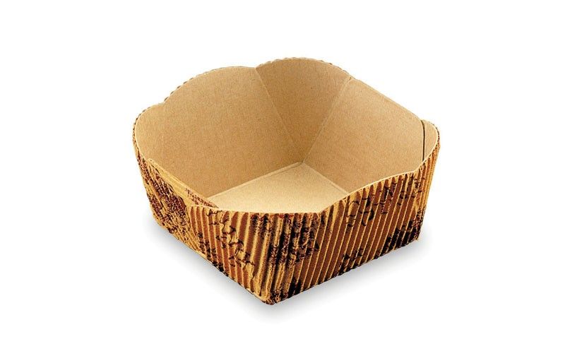 Country House Brown - Square Baking Tray - (6.8 oz) 2.6 x 2.6 x 1.6"