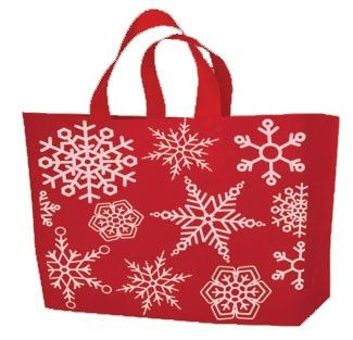Snowflake Print - Ameritote Bag - 16 x 6 x 15"