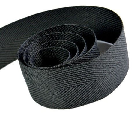 Black / Silver - Charming Chevron Ribbon - 1-1/2" x 50 Yards