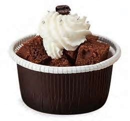 Brown - Curled Cup - (2.4 oz) 2 x 1.2"