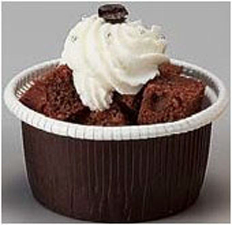 Brown - Curled Cup - (3.7 oz) 2.3 x 1.4"