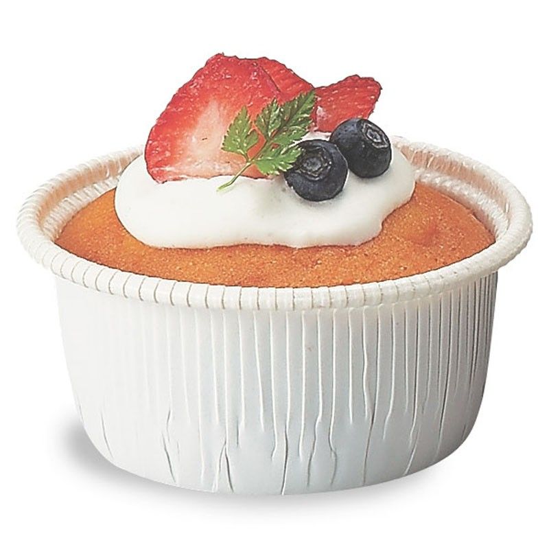 White - Curled Cup - (6.1 oz) 2.8 Dia. x 1.6" H