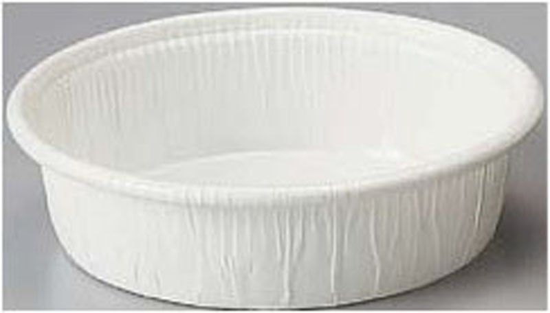 White - Curled Cup - (6.8 oz) 3.5 x 1"