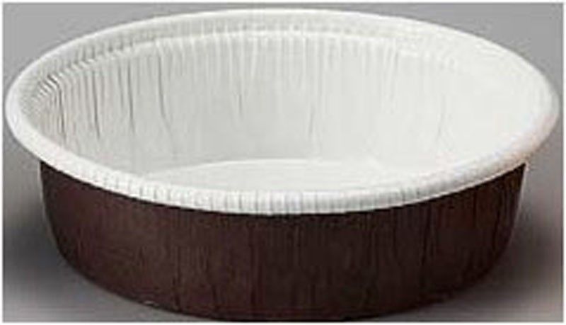 Brown - Curled Cup - (6.8 oz) 3.5 x 1"