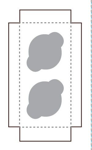 White / Natural Kraft - Reversible - Cupcake Insert - 7-15/16 x 3-15/16 x 7/8" (Regular 2 Cup) - Fits in a 8 x 4" Box