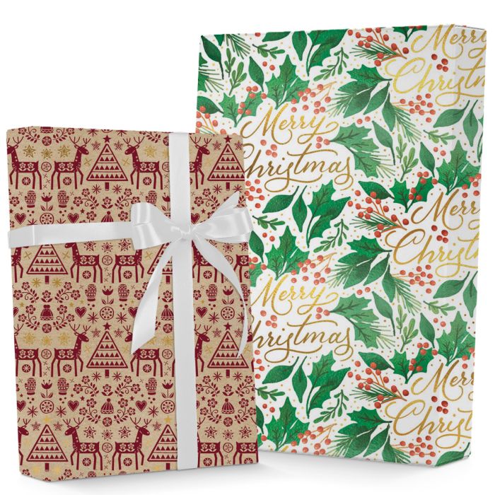 Vintage Christmas Wrapping Paper Collection