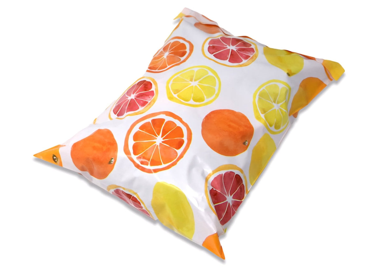 Citrus Orange Poly Mailers Size 10x13 Colorful Shipping Bags