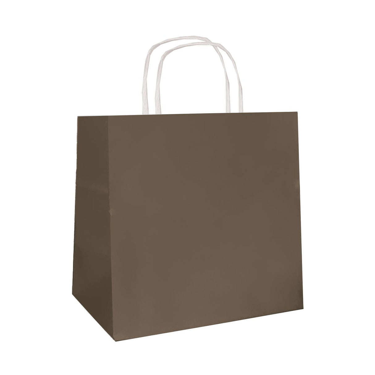 Coco Brown - Smooth Top Egde Shopping Bag - 6 x 4 x 6"