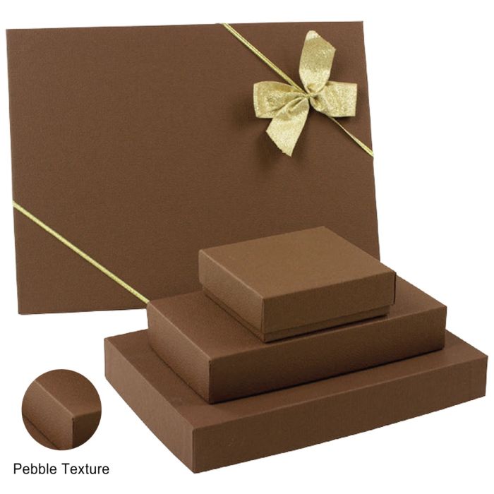 Cocoa Rigid Candy Boxes (Textured Finish)