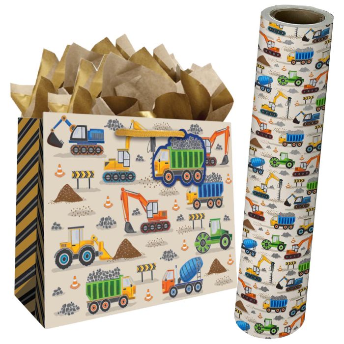 Construction Site Gift Bags & Wrapping Paper