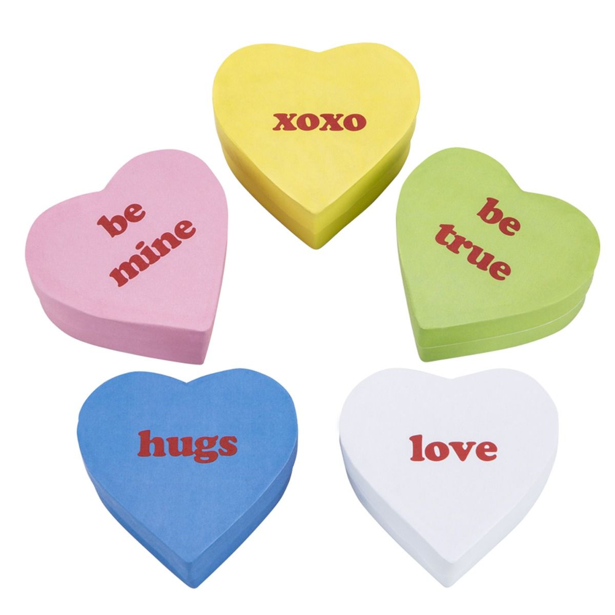 Conversation Hearts - Heart Shaped Candy Box - 3-5/16 x 2-3/4 x 1-3/8"