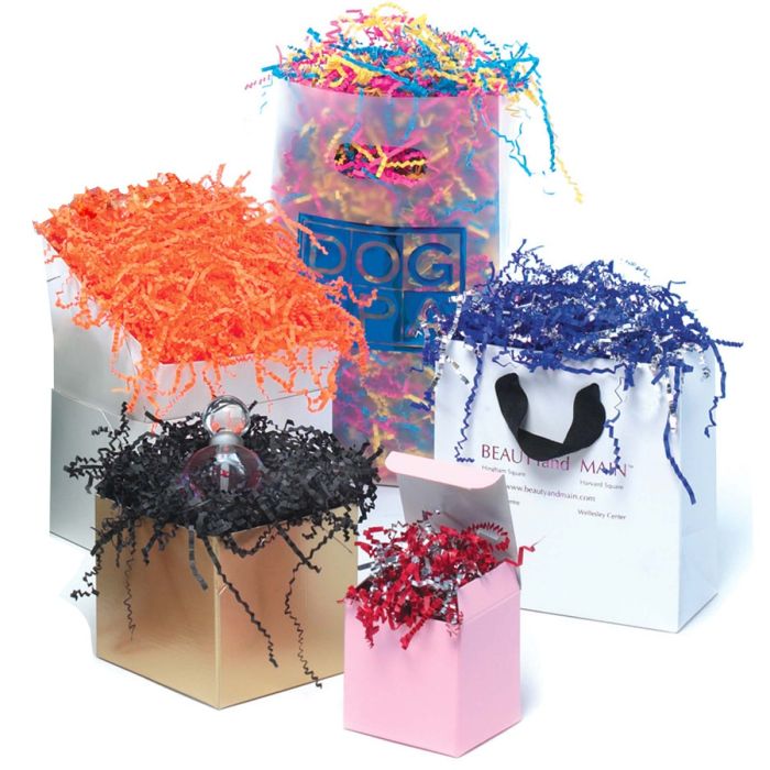 Solid Crinkle Cut Gift Basket Shred