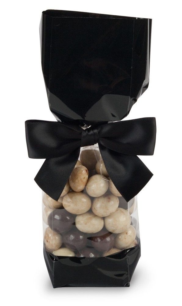 Black - Deluxe Candy Bag - 2 x 1-7/8 x 9-1/2"