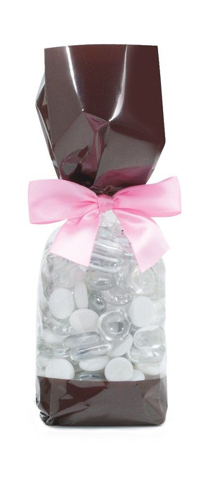 Brown - Deluxe Candy Bag - 2-5/8 x 1-7/8 x 10-3/4"