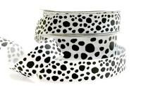 Dalmatian White - Pet Theme Ribbon - 7/8" x 100 Yards