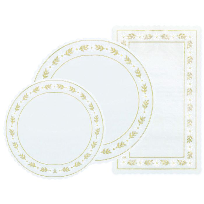 Glassine Danish Doilies - White
