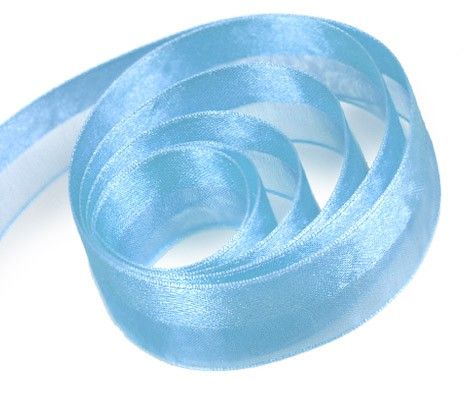 Light Blue - Demi-Luxe Ribbon - 7/8" x 100 Yards