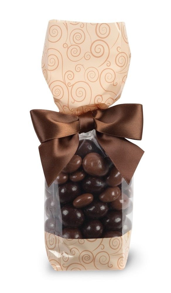 Taupe Swirl - Candy Bags - 2 x 1-7/8 x 9-1/2"