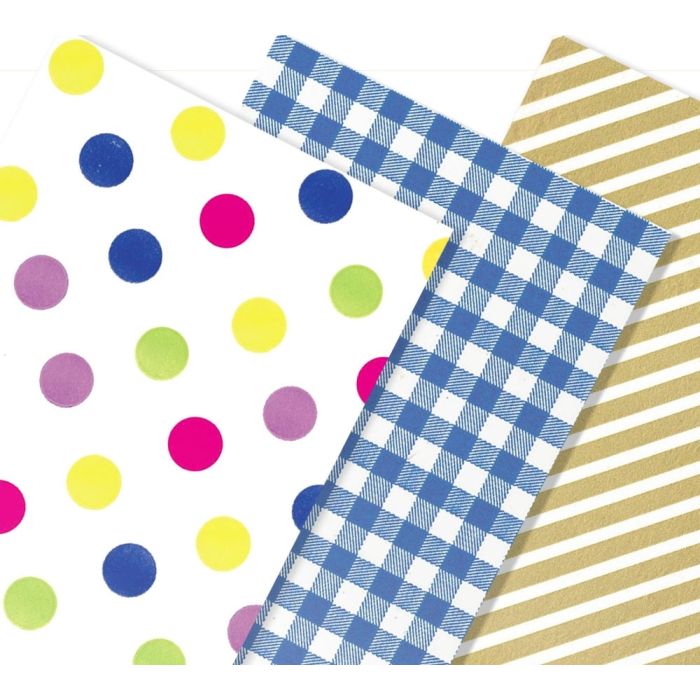 Dots - Stripes - Plaid - Gingham - Designer Gift Tissue