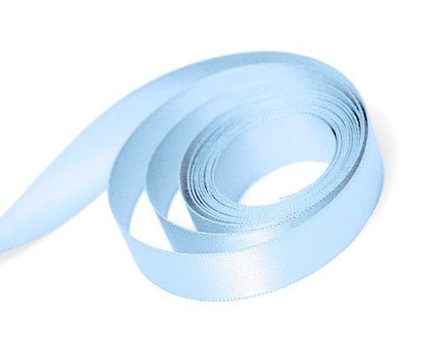 Light Blue - Double Face Satin Ribbon - 3/8" x 100 Yards