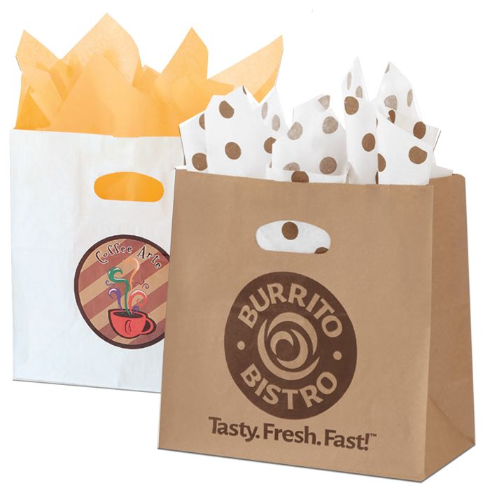 Die Cut Handle Paper Restaurant Bags