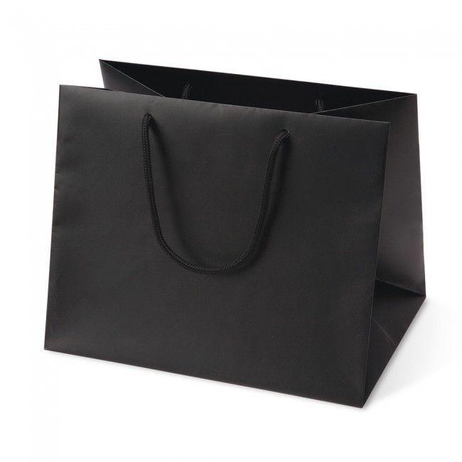 Matte Black - Euro Tote - 10 x 7 x 8"