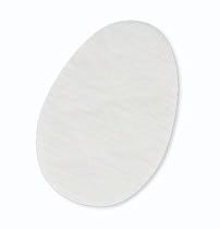 White/White - Egg Shaped Candy Pad - 6 x 4-1/8" (Fits 1/2 lb. & 1 lb. Egg Boxes)