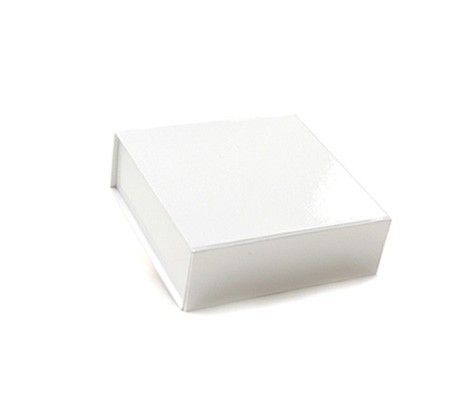 Gloss White - Magnetic Ceco Gift Box - 5-1/2 x 5-1/2 x 1-3/4"