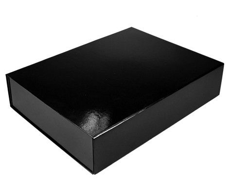 Gloss Black - Magnetic Ceco Gift Box - 14-3/8 x 10-3/4 x 3-1/8 "