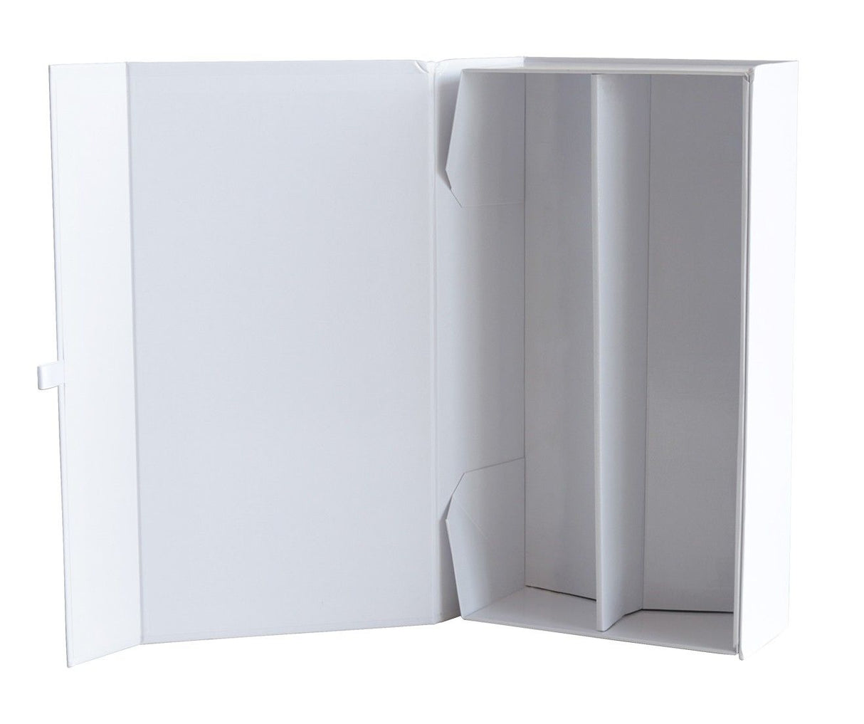 White - Magnetic Ceco Box - 2 Bottle Wine - 13-1/2 x 7 x 3-1/2"