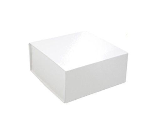 Gloss White - Magnetic Ceco Gift Box - 6 x 6 x 2-3/4"